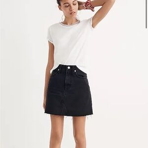 NWT Madewell Denim Mini Skirt in Lunar Wash